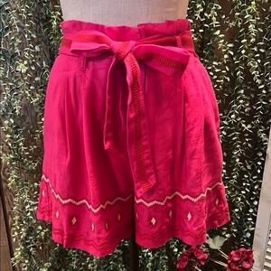 LOFT Pink Embroidered Women's Shorts